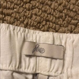 Joie White Linen Shorts